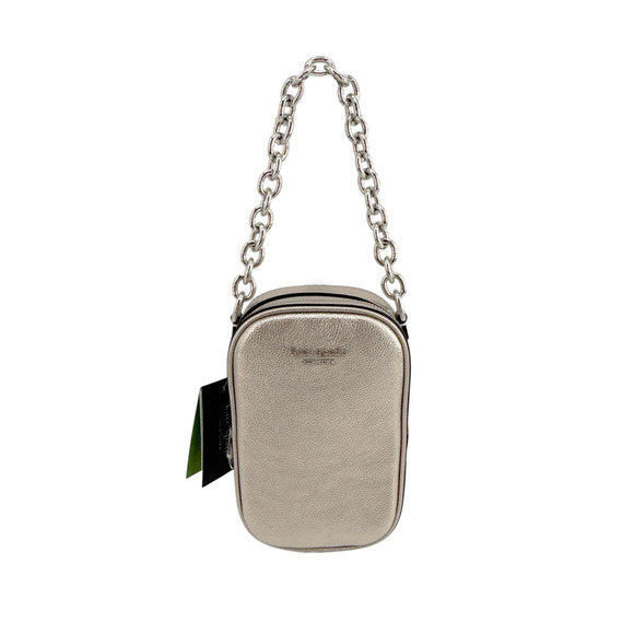 KATE SPADE New York Jolie Metallic Chain Phone Crossbody+Additional Chain Strap - Picture 10 of 16